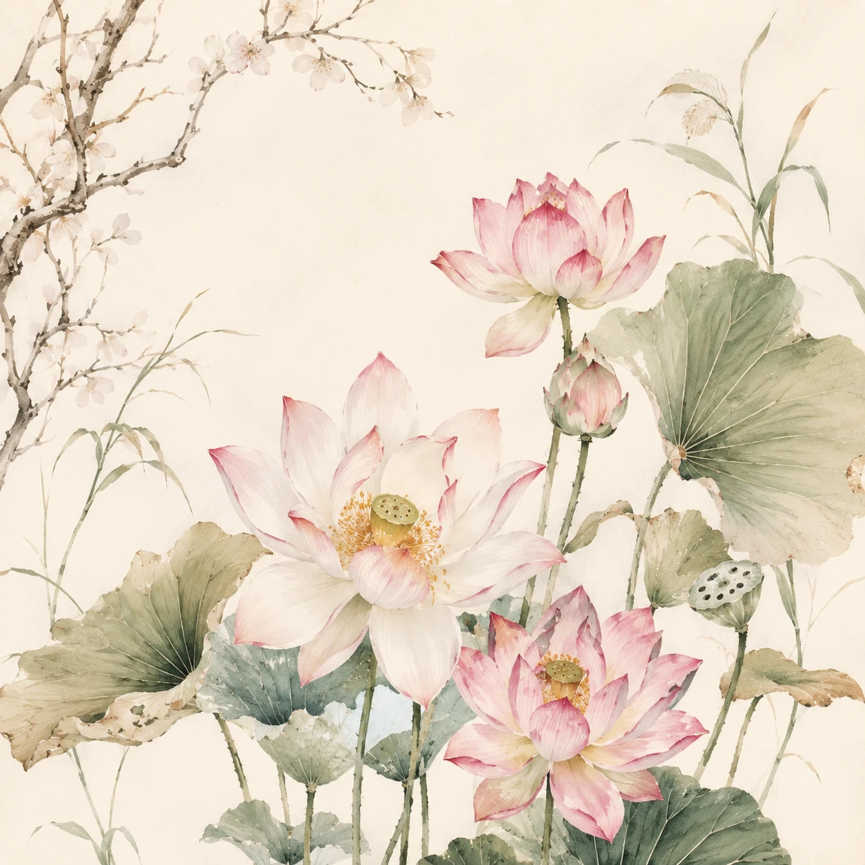 botanical floral art pattern
