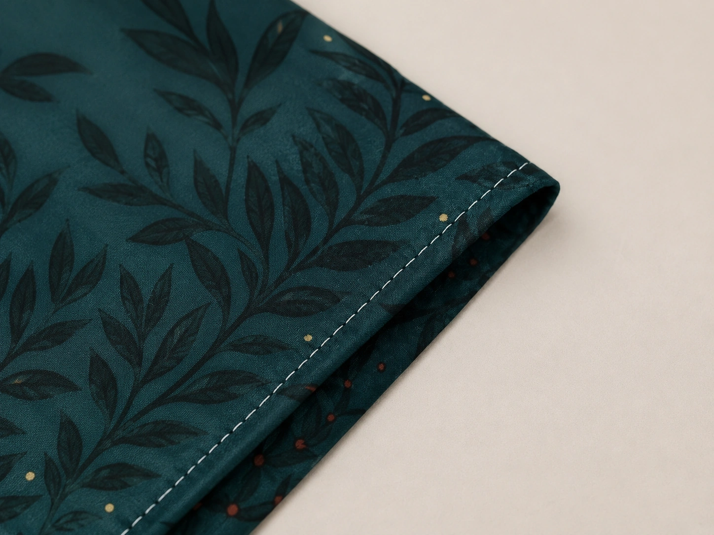 Silk Scarf 22 silk scarf straight hemming detail