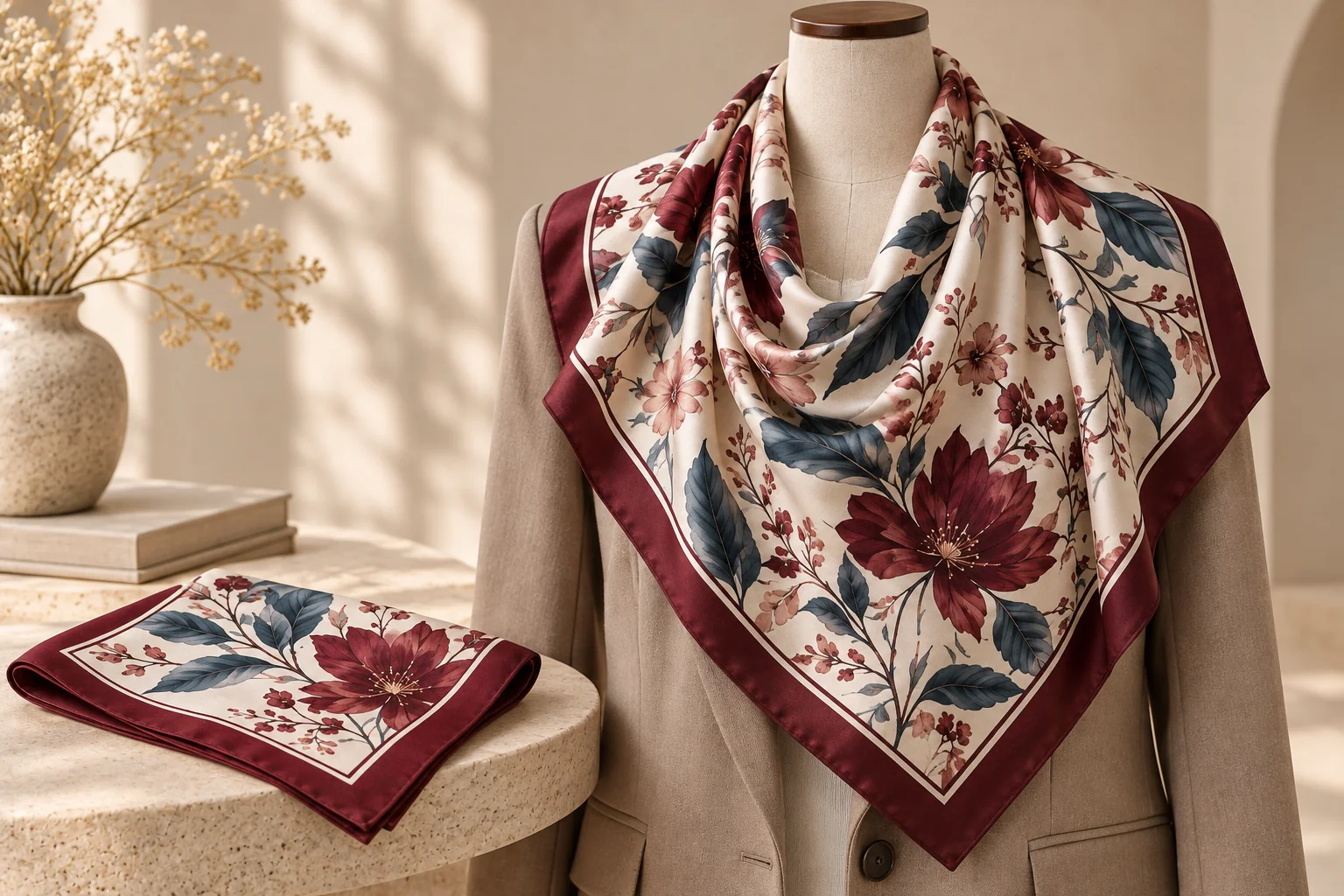 Square Linkedin. Visual One Print, Three Silk Scarf Styles: Building a Versatile Custom ...